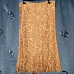 Vintage 'Carmen Marc Valvo' Lace/ Beaded Skirt